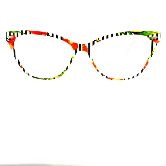 Zenni 129839 Eyeglasses Frames Red Green Black Full Rim H18880 - Picture 1 of 7